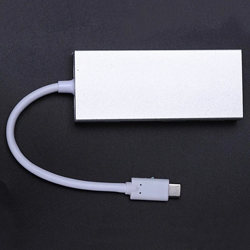 Usb type C/Usb 3,1 до 4 портов Usb3.0 концентратор с Pd разделитель функций кабель-переходник для зарядки для Macbook Air/Pro 13/15 серебристый