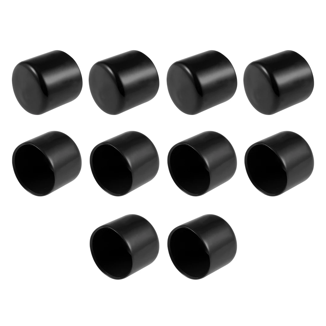 uxcell Furniture Connecting Fittings 6mm Thread Dia Screws Fastener Plastic Covered 10 Pcs