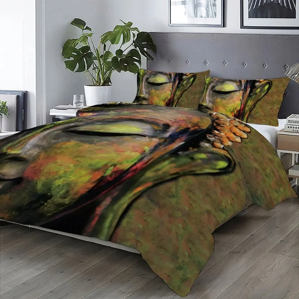 Dropshipping Bedding Sets Duvet Cover (1 Pillowcase Single) Buddha Lotus Nationality Indian Buddhism N09 | Дом и сад