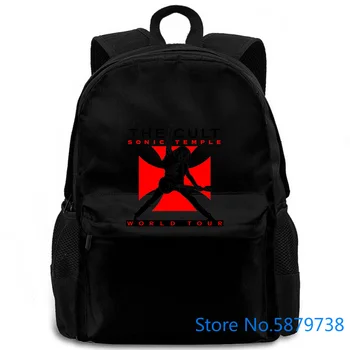 

The Cult Sonic Temple 89 Tour Mens White Rock New New women men backpack laptop travel school adult student