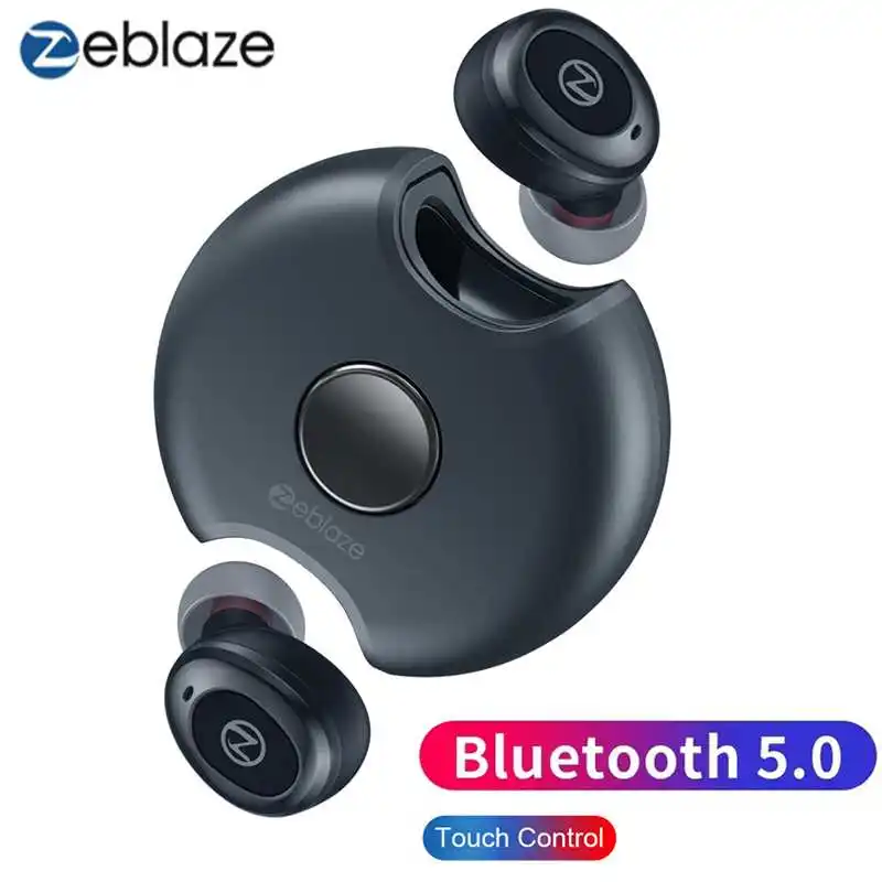 

Zeblaze Zepods Wireless Earphone bluetooth 5.0 Deep Bass Stereo Earbuds 360 Rotation Type-C Charging Noise Cancelling With Mic