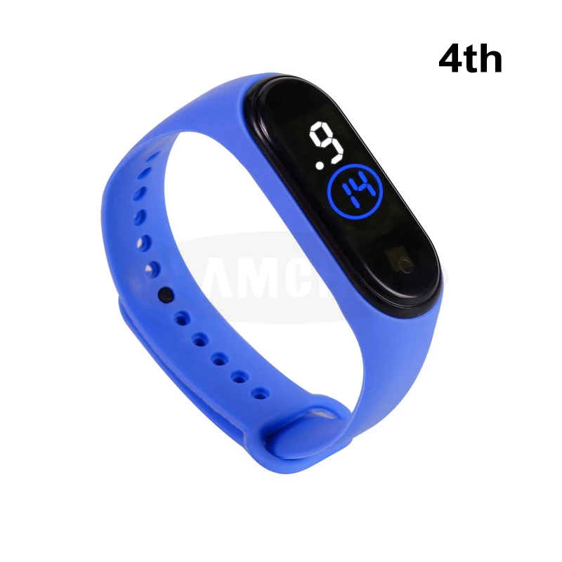 Светодиодный цифровые часы Водонепроницаемый спортивный ремешок на ощупь силиконовые наручные часы Экран браслет аксессуары для часов - Цвет: G4 Blue