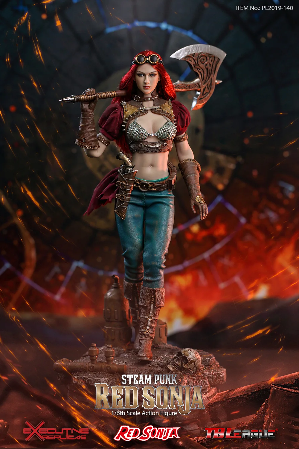 TBLeague PL2019 140 B PHICEN бесшовное женское тело Steam Punk Red Sonja 1/6 фигурка Deluxe Ver.|Игровые