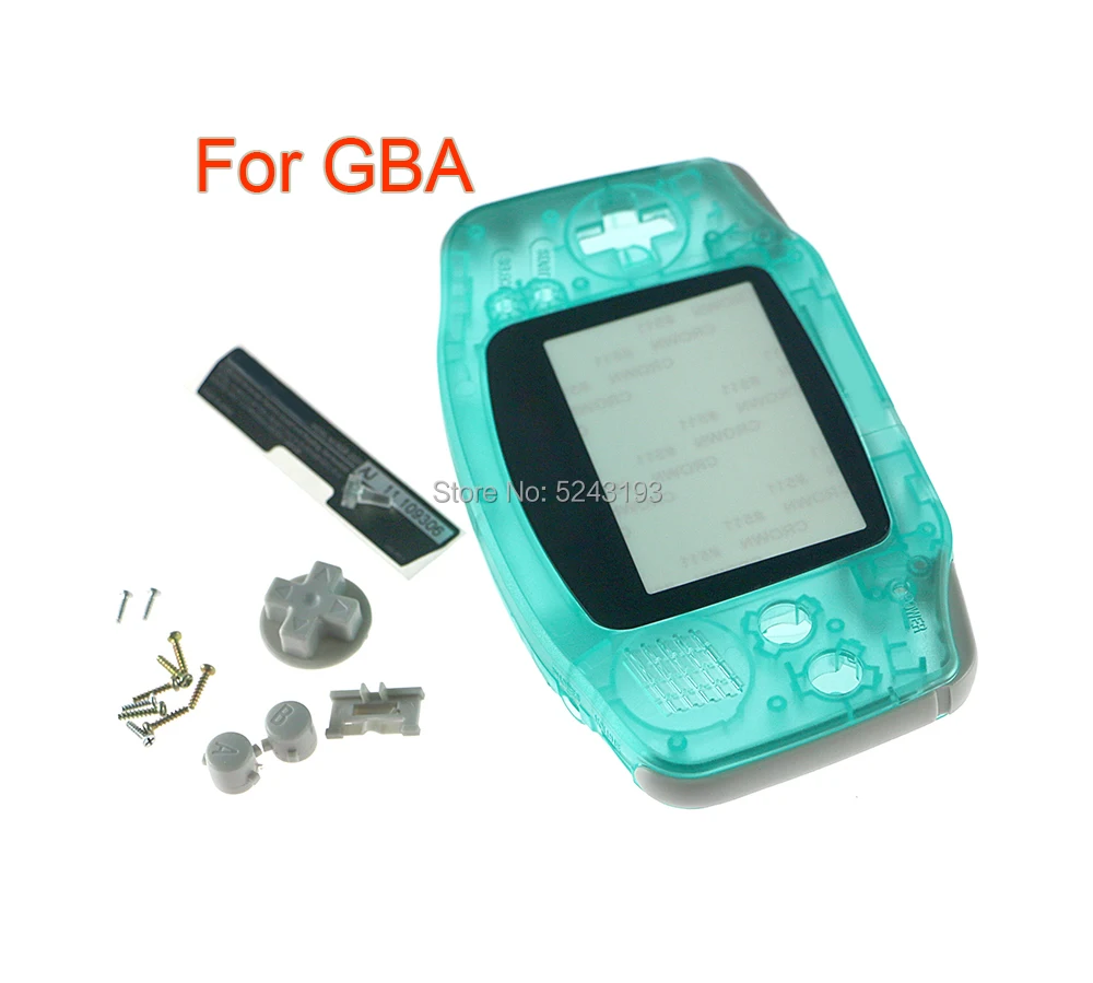 1 комплект светящегося зеленого синего корпуса для GBA набор защитных чехлов Gameboy