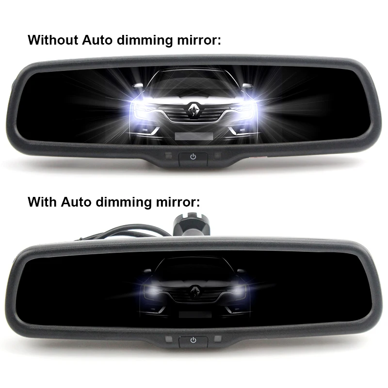 Зеркало монитор для Toyota Kia Hyundai Nissan 4 3 дюйма TFT HD 800*480|lcd monitor temperature|lcd unitmonitor lcd viewsonic |