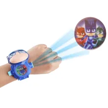 Montre de Projection 3D pour enfants de 3 à 8 ans, 24 motifs, masque PJ, jouet électronique, cadeau pour garçons