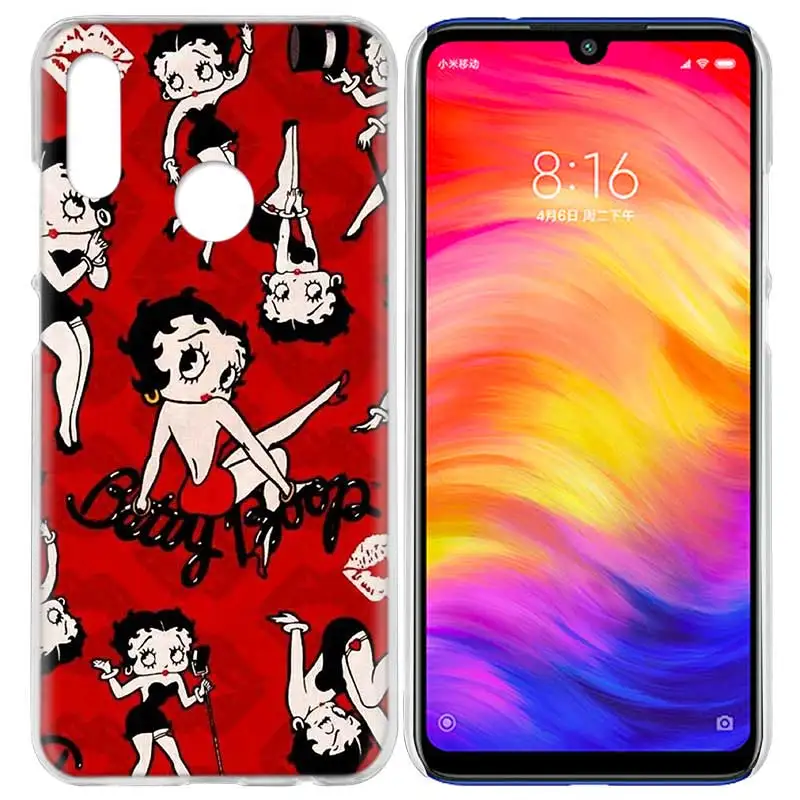 H06 Жесткий чехол для телефона Betty Boop с персонажами из мультфильмов для Xiaomi Redmi mi 8A Note8 Note8Pro mi 9Pro 9Pro5G 9Lite пластиковый чехол Couqe - Цвет: H06