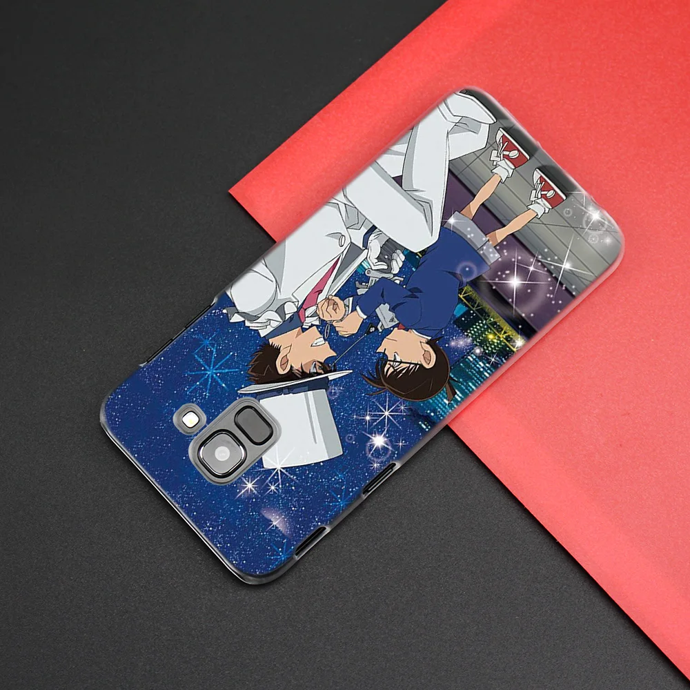Детектив Конан чехол с рисунком из аниме для samsung Galaxy A50 A80 A70 A60 A40 A30 A20 A20e A10 A9 A7 A6 Note 8, 9, 10, плюс 5G прочное портмоне