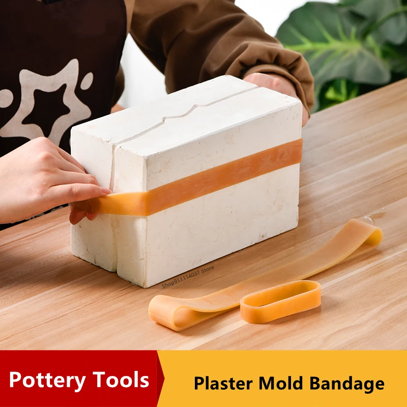 Pottery Tools Clay Sculpting Tools Pottery Sculpting Tools Clay Craft Tool Ceramic Plaster Mould Bandage Adjustable Binding Belt Ceramic Mould Binding Stretch Rubber Ring Elastic Band Pottery Tools