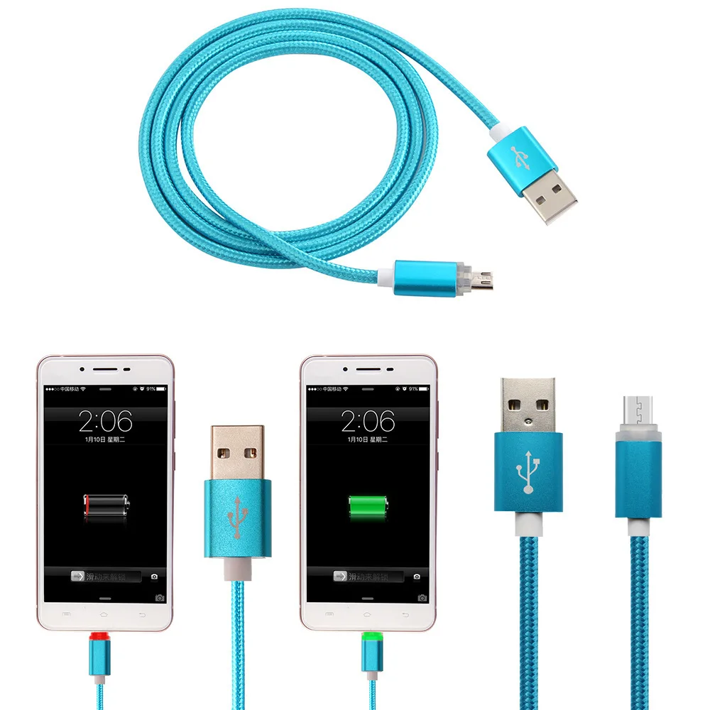 Кабель USB type C 1 м для Xiaomi Redmi Note 5 телефонный кабель для зарядки мобильный телефон Andriod Кабели Зарядное устройство Шнур данных светодиодный кабель