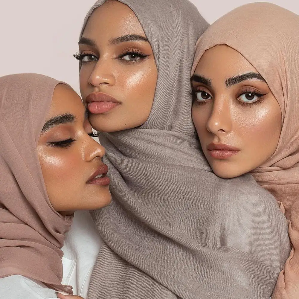 Women maxi 100% viscose/cotton scarf hijab shawl ^ viscose scarf 