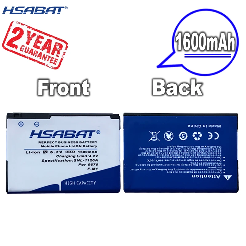 Новое поступление [HSABAT] 1600 мАч Замена Батарея для BLACKBERRY PEARL 3G F-M1 9100 9105 Стиль 9670 |