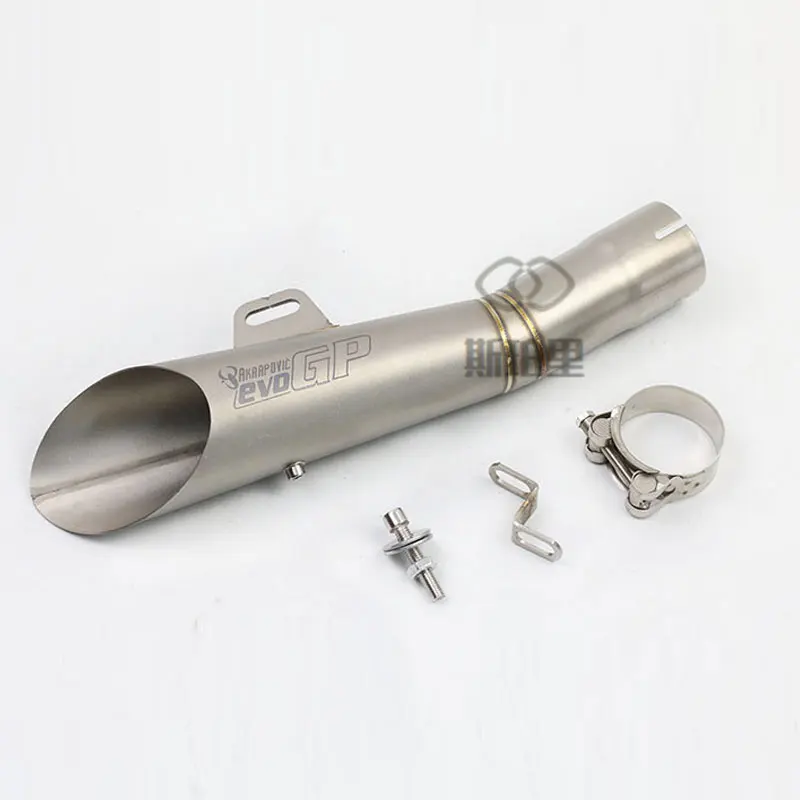 GP (Titanium color) Echappement Moto Escape DB Killer Akrapovic мотоциклетный глушитель без шнуровки питбайк скутер Мотокросс для YZF R3 gsr 600 R6 - Цвет: GP (Titanium color)