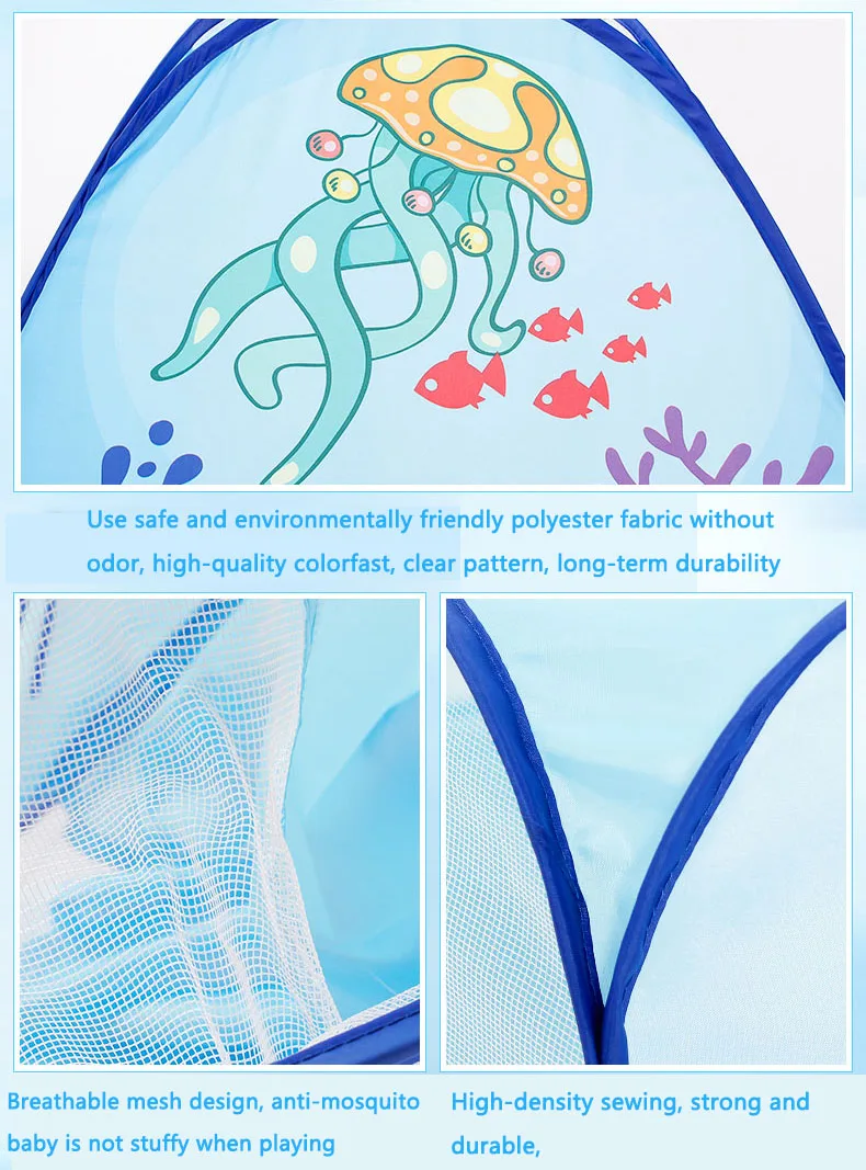 3 In 1 Children Ball Pool Baby Ballon Playpen Portable Kids Tent Ball Pit Crawling Tunnel Kid Playground Yard Pool Ballenbak