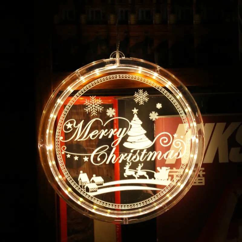 Merry Christmas Новогодние гирлянды струнные гирлянды с питанием от батареи новогодний декор рождественские украшения Navidad для домашнего подарка, Q - Цвет: Merry Christmas