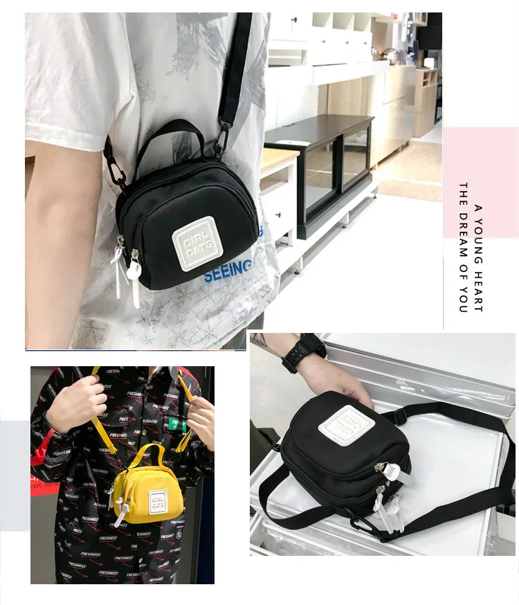 L'OMBRE Кошелек Оксфорд через плечо сумки через плечо мини Satchels конфеты цвета Монеты Пояс праздники портативные сумки на плечо унисекс