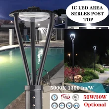 Вт, 30 Вт, 50 Вт открытый светодиодный зональный пост верхний свет 5000K Led уличный Стиль Road парков, а также с подсветкой для внутреннего двора лампы светильники
