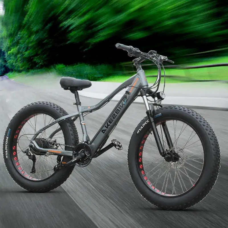 Bicicletta da montagna elettrica 48V 350W Biciclette elettriche a due ruote 26 pollici Fat Ebike 4.0 Pneumatico da neve Bici da neve elettrica da spiaggia per adulti - immagine 2