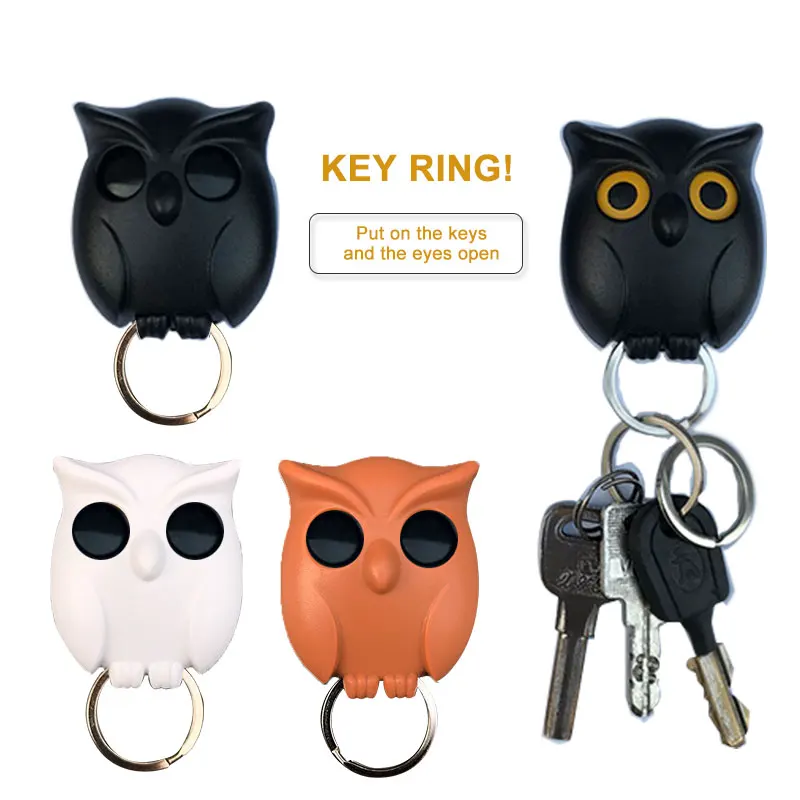 Qualy Magnetic Key Holder Owl New/Boxed Night Owl Black 