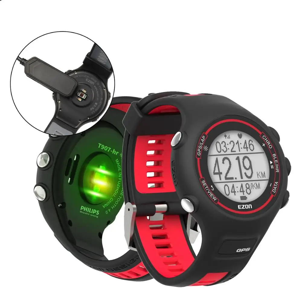 

Men's Smart GPS running watch with wrist-based heart rate 50 meter Waterproof for IOS Android Digital Sport Watch