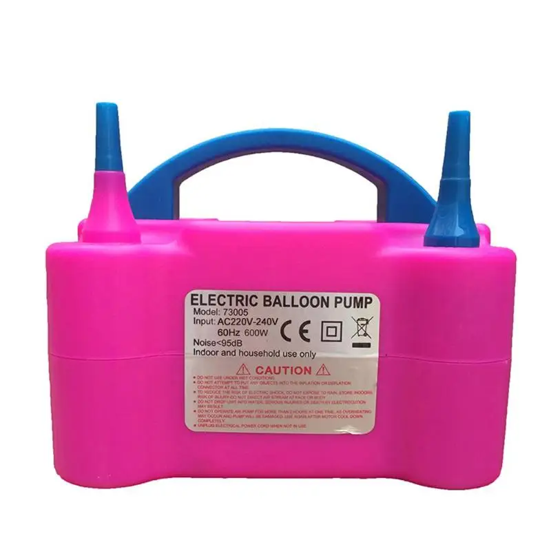 Высокое напряжение двойное отверстие надувной электрический шар надувной нагнетатель насоса воздушный шар насос электрический насос портативная воздуходувка - Цвет: 220v