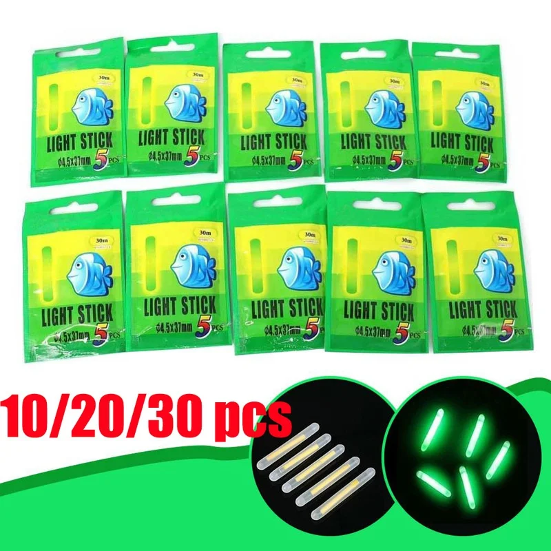 Bâtons Lumineux Pour Pêche De Nuit - Lot De 15 - Fluorescents, Sans Piles - Pour Flotteurs Et Cannes - PVC