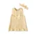 Newborn Baby Girls Dresses Summer Cute Bow Sleeveless Princess Party Birthday Lace Dress+Headband 2Pcs Kids 13