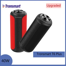 Tronsmart T6 Plus Upgraded Edition Bluetooth 5.0 Speaker 40W Portable  Speaker IPX6 Column with NFC,USB Flash Drive