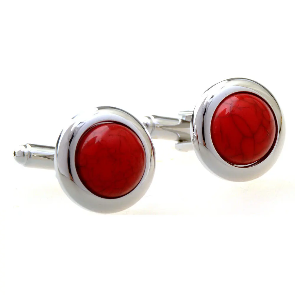 

Gemstone Cufflinks Circle Shirt Men Cufflinks French Cuff Nail