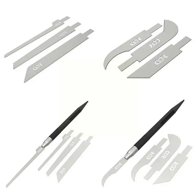 3/4pcs Mini Saw Gundam Model Making Tool Steel Model Hand Thin Blade Manual Mini Saw Tools Saw DIY Model Cutting Modificati F9Z5 2