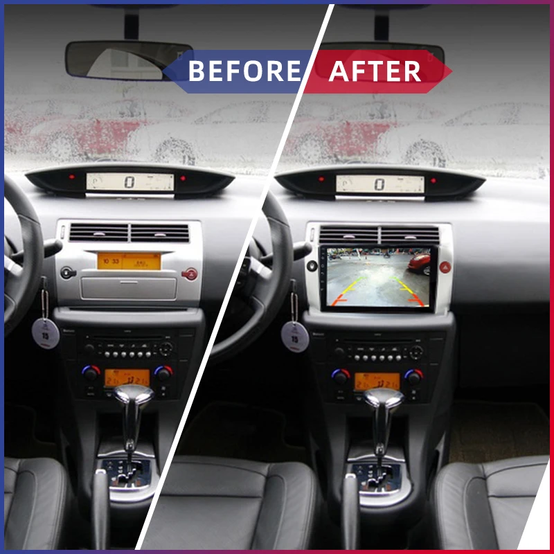 Автомагнитола EKIY 9 ''ips 2Din Android 9,1 для Citroen C4 C-Triomphe C-Quatre 2004-2009 Автомобильный dvd-плеер автомобильный мультимедийный плеер