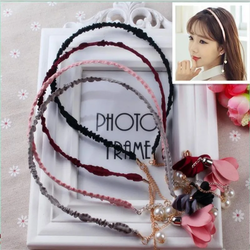 Элегантная Женская Длинная подвеска с украшением в виде цветов и повязки на