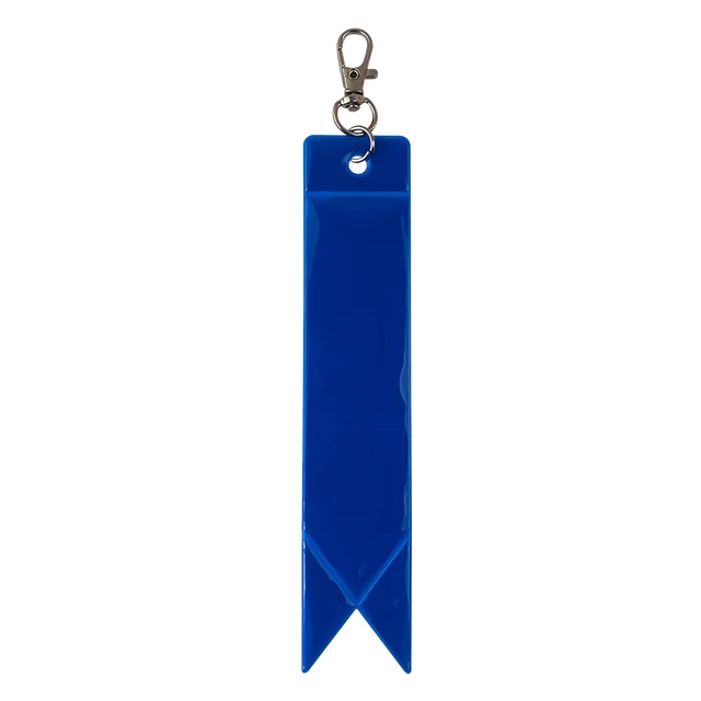 New MEILITE 500 candle lights Streamer Reflective Keychains Safety protection bag pendant  key ings For traffic safety use deepblue