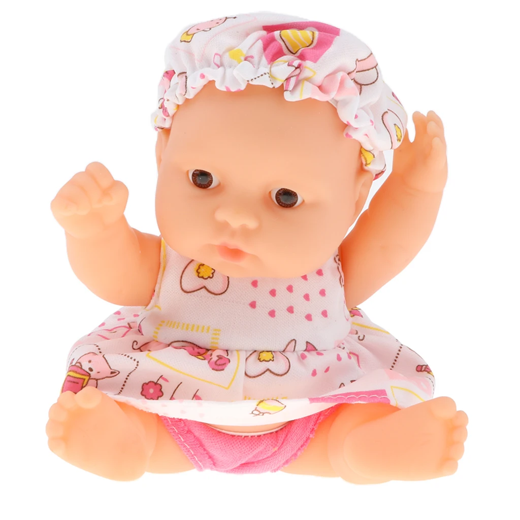 13cm Simulation Baby Doll Soft Body Play Toy Kids Toddler Educational Toy