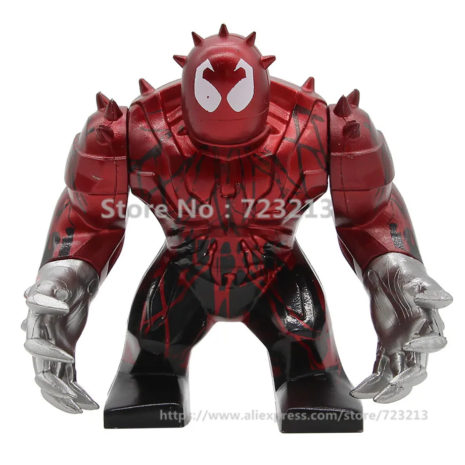 Одиночная Venom 7 см Анти-Веном Carnage Росомаха Marvel супергерой из фильмов строительные блоки кирпичи модель игрушки для детей - Цвет: PG1815