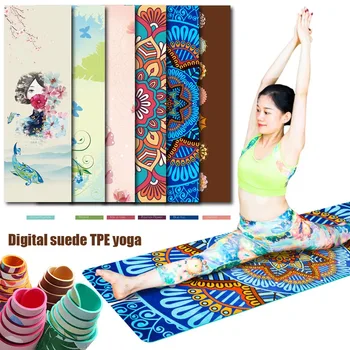 

High Quality Yoga Mat Non-Slip Printed Sport Pad Odorless for Fitness Pilates Exercise Women Men MD88