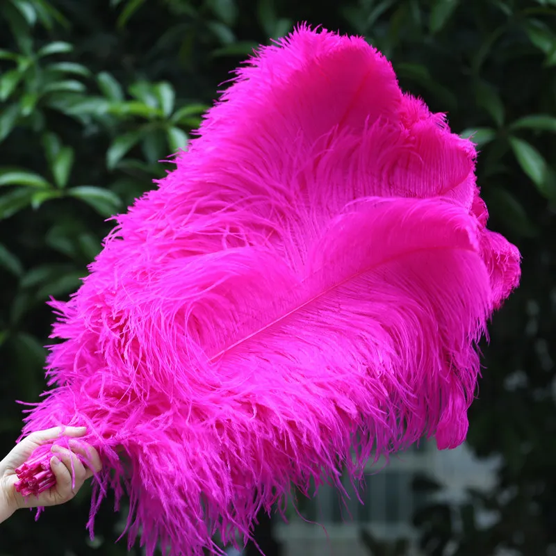 Оптовая продажа розовые страусиные перья для рукоделия 15 70 см 6 28 дюймов