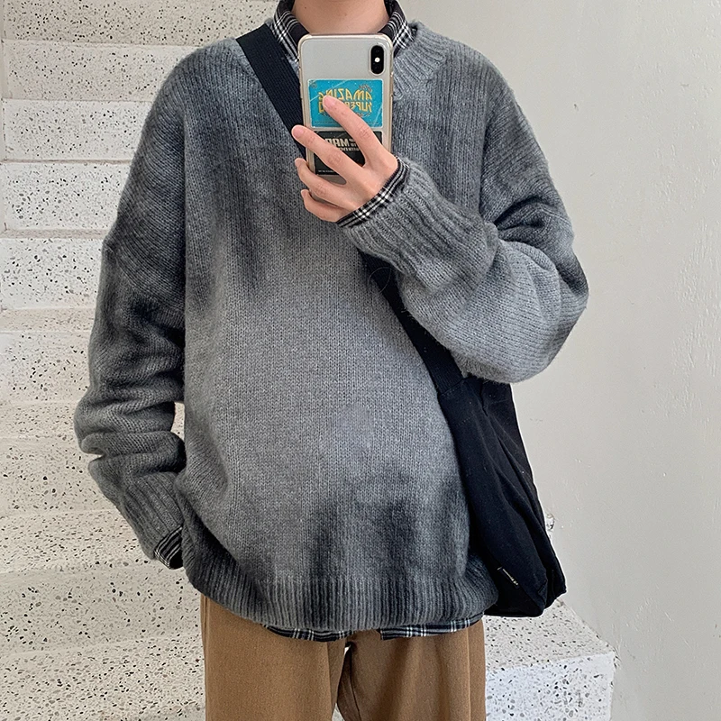 Sweater Men Warm Fashion Sweter Clothes Tie Dyed Printed Casual Knit Sweaters Man Streetwear Loose Long-sleeved Pullover Men Sweater Men Warm Fashion Sweter Clothes Tie Dyed Printed Casual Knit Sweaters Man Streetwear Loose Long-sleeved Pullover Men