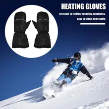 Прочные лыжные перчатки классические деликатные зимние перчатки с электрическим подогревом тепловые варежки для езды на мотоцикле