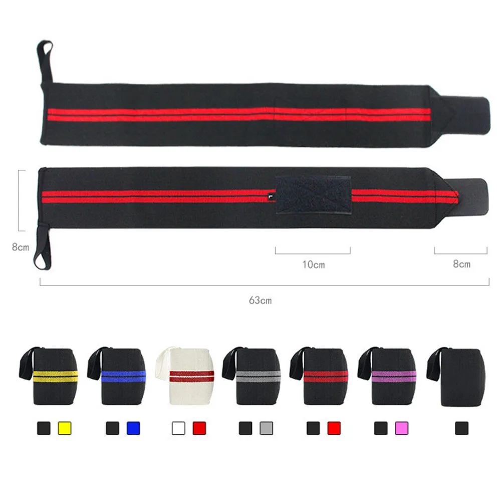 1PCS Wristband Wrist Support Weight Lifting Gym Training Wrist Support Brace Straps Crossfit Hand Protection Wristbands