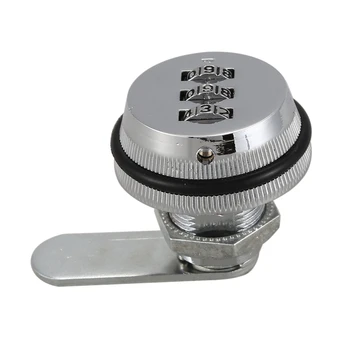 

Alloy Code Combination Cam lock Keyless Post Mail Box Cabinet RV 3 Dial silver