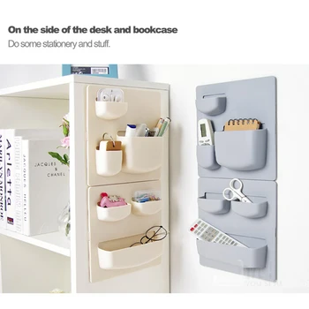 

Wall Mount Paste Storage Rack Wall Shelf Kitchen Store Living Room Punch Free Refrigerator Multifunction Durable