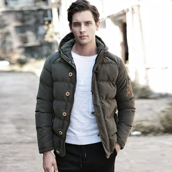 

Plus Velvet Warm Jacket Mens Fashion Hooded Winter Coat Men Thick Warm Men Jacket Casual Solid Slim Zipper Male Jacket Heren Jas