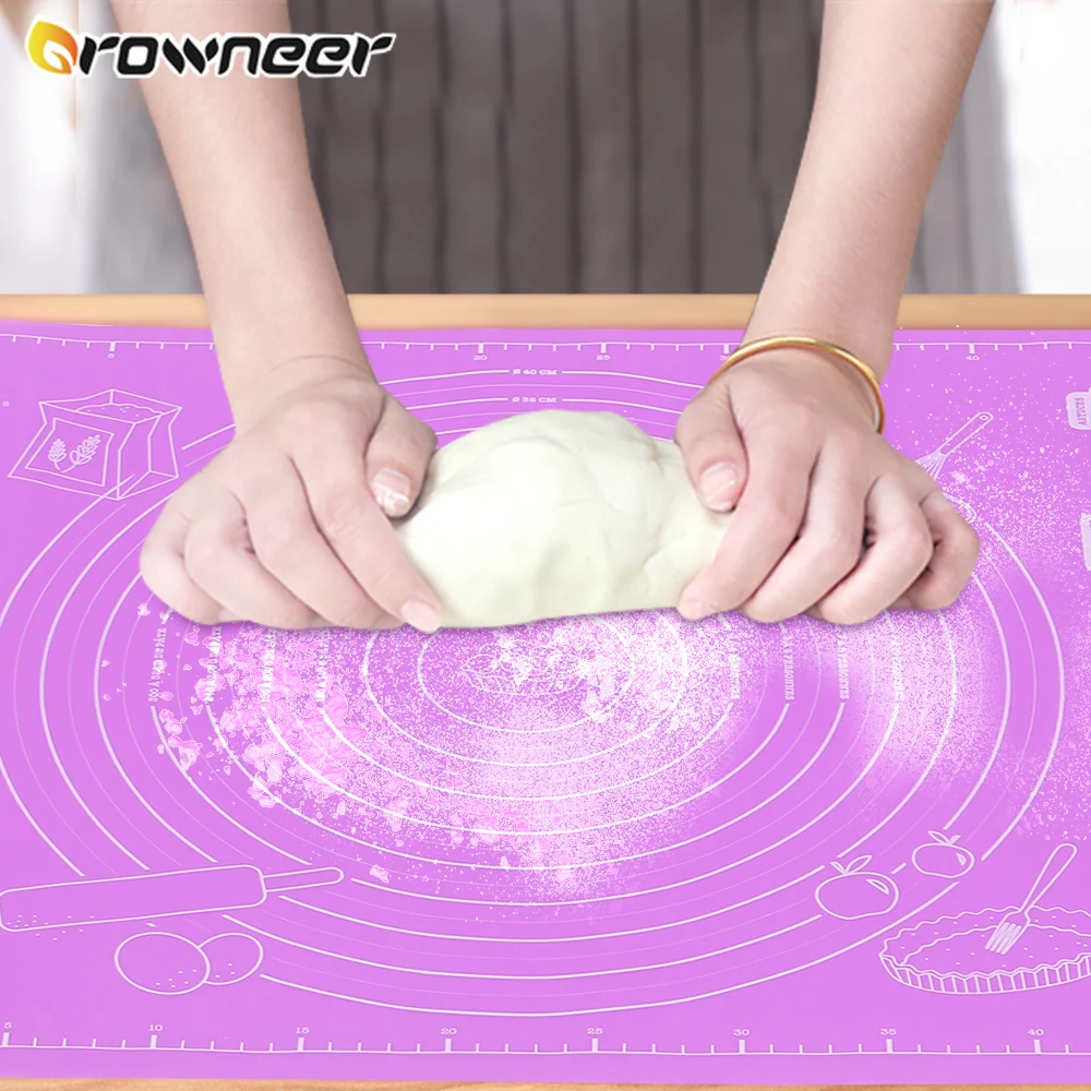 Rolling-Dough-Mat Brownie-Maker-Holder Baking-Pad Cake-Pizza Cookie Fondant Non-Stick