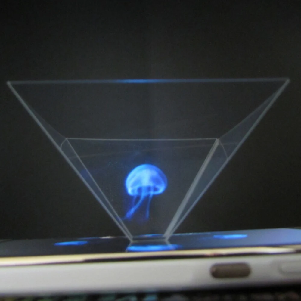 3D голографическая пирамида черная пленка для смартфона рождественский подарок