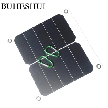 

BUHESHUI Portable 20W 5V Solar Charger Sunpowr Solar Panel Charger For iphone/Mobile Power Bank Battery Charger High Efficiency