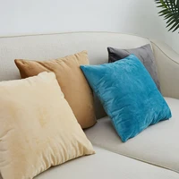 Taie d'oreiller en velours hollandais, taille personnalisée, 40/45/50/55/60cm, couleur unie, housse de coussin pour lit, canapé, voiture, décoration de la maison 4