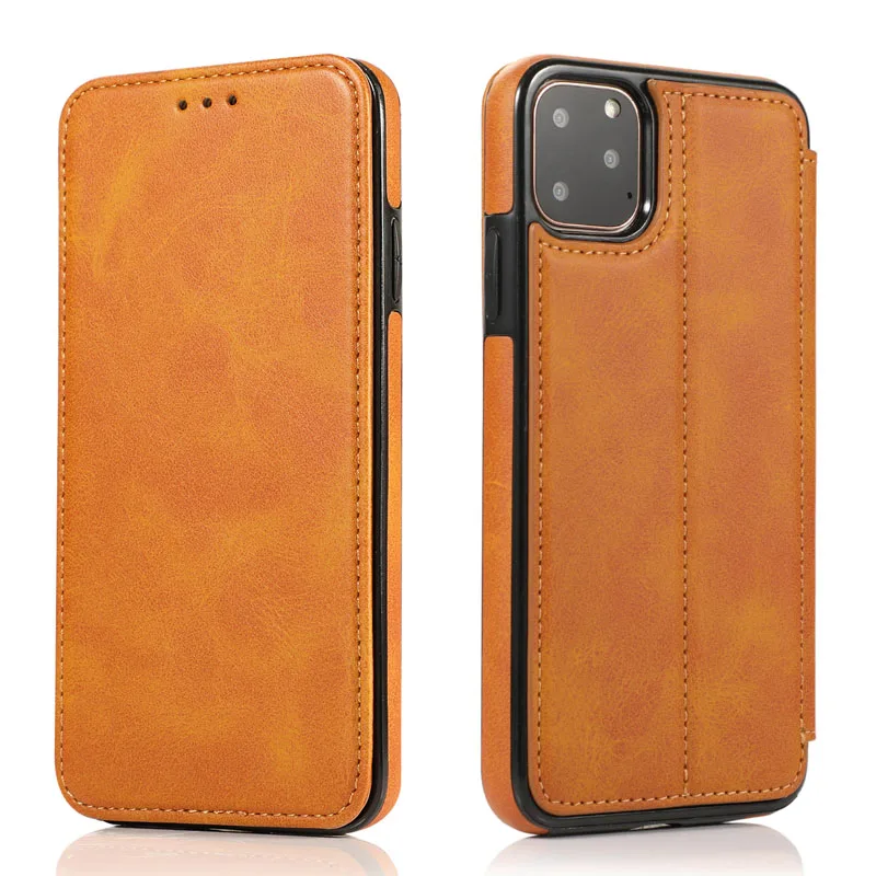 Флип-кожаный чехол для iPhone 11 Pro XS Max XR X XS 7 8 6 6S Plus Магнитный держатель для карт - Цвет: 1