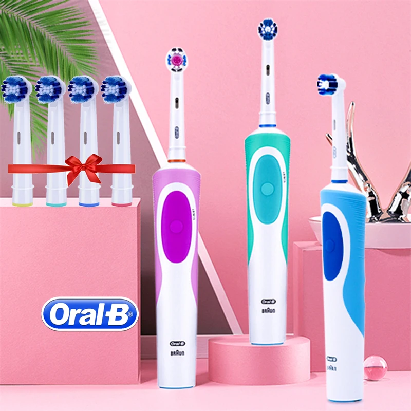 Зубная щетка Oral B звуковая электрическая перезаряжаемая вращающаяся Vitality уход за