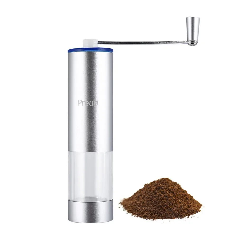 

2018 Manual Coffee Grinder Conical Burr Mill for Precision Brewing Adjustable Grind Selector Low Noise Aluminum Alloy Portable